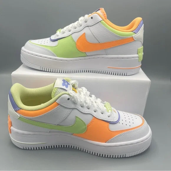 Nike AIR FORCE 1 SHADOW CASUAL SHOES MULTI-COLOR/ WHITE/WOMEN - Picture 3 of 16